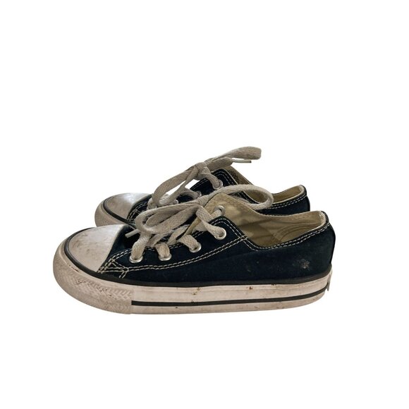 Converse All Star toddler  Size 9 Black Canvas sneaker Shoes - Picture 3 of 8